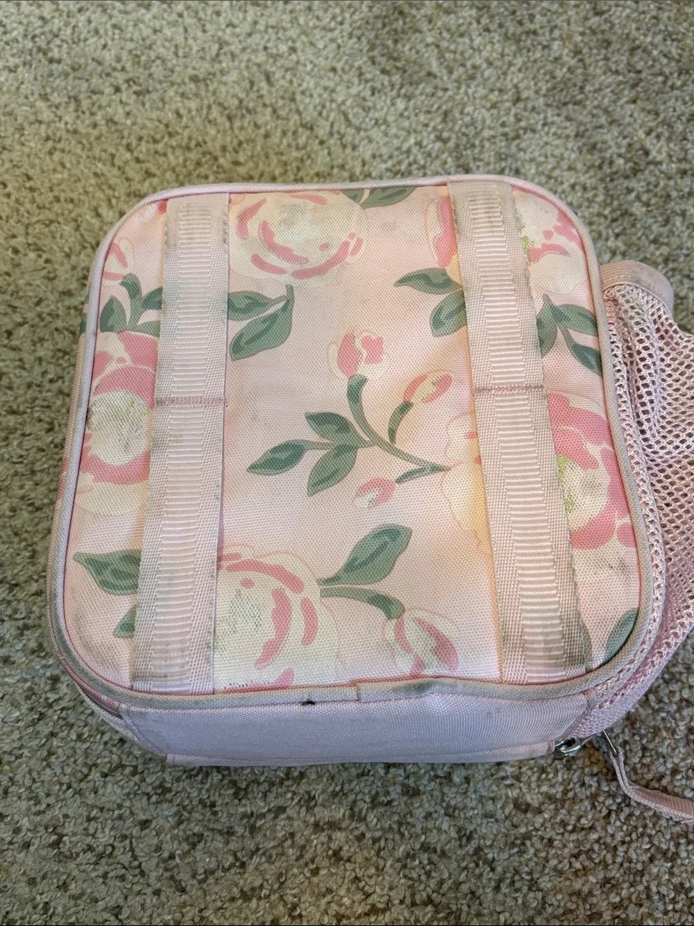 Pottery Barn Insulated Pink Floral Zip Up Lunch Box | school | girly | basics